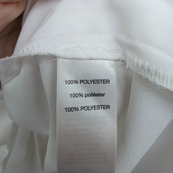 Chico's Womens S White Sleeveless Blouse Layered Hem Tank Top Office Workwear - Picture 10 of 13